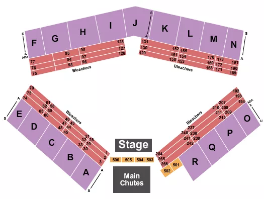 RODEO 2 Seating Map Seating Chart