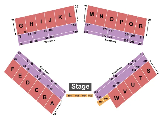 RODEO Seating Map Seating Chart