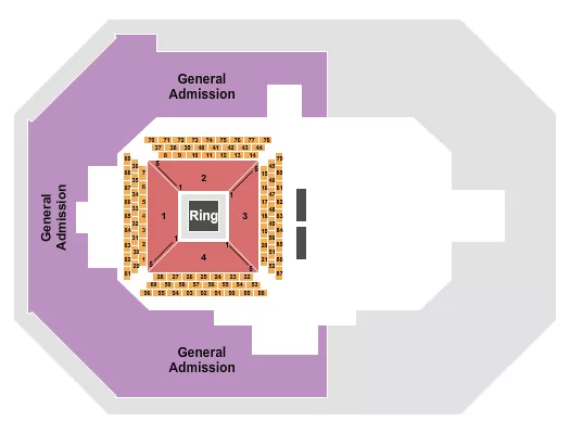 BOXING 2 Seating Map Seating Chart