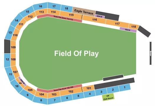 GOLF Seating Map Seating Chart