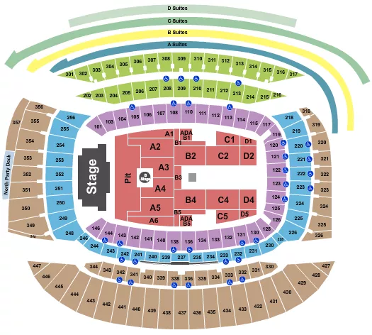 SLIPKNOT Seating Map Seating Chart