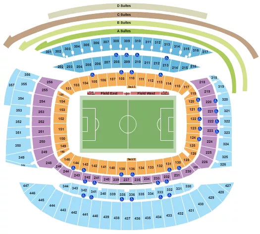 SOCCER Seating Map Seating Chart