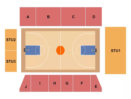 BASKETBALL Seating Map Seating Chart