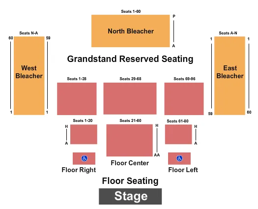 RESERVED Seating Map Seating Chart