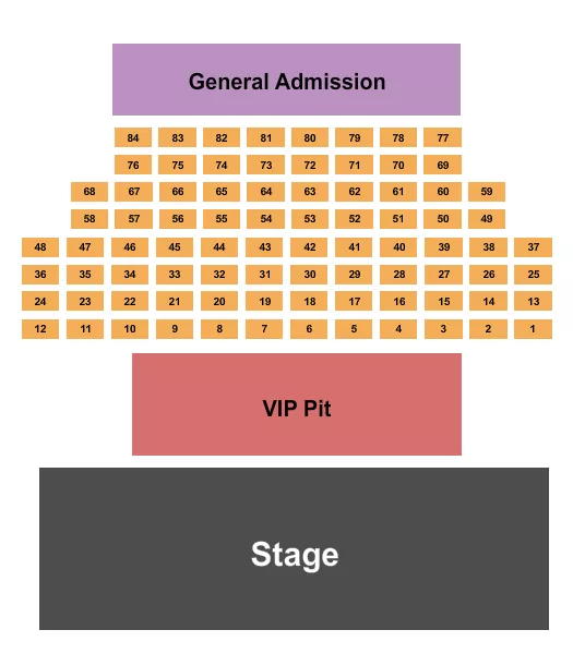 CONCERT Seating Map Seating Chart