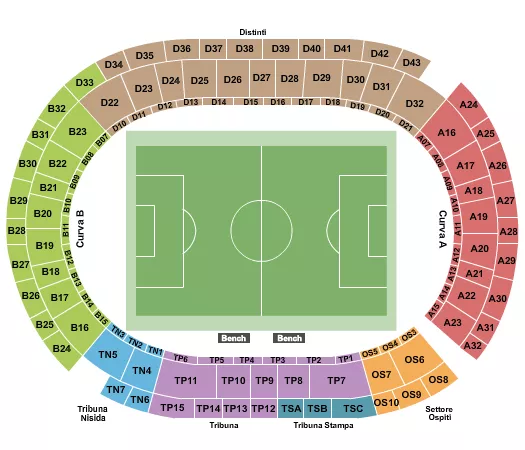 SOCCER STATIC Seating Map Seating Chart