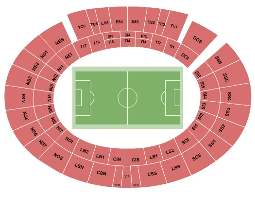 SOCCER Seating Map Seating Chart