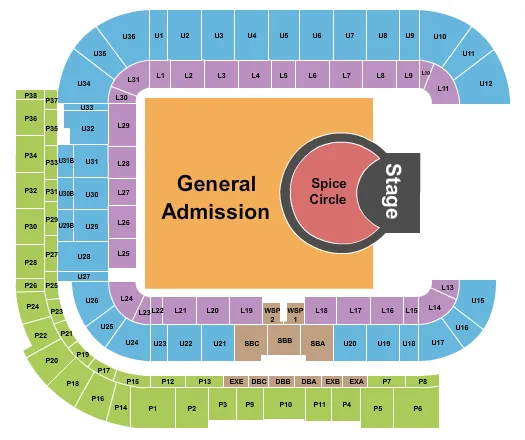 PINK Seating Map Seating Chart