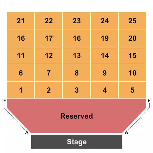 STAGE 271 AT CHOCTAW CASINO RESORT GRANT ENDSTAGE TABLES 2 Seating Map Seating Chart