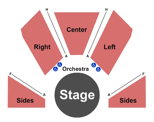 END STAGE Seating Map Seating Chart