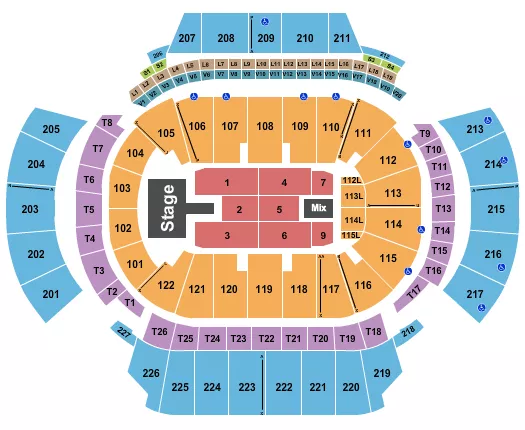 STATE FARM ARENA GA BIRTHDAY BASH Seating Map Seating Chart
