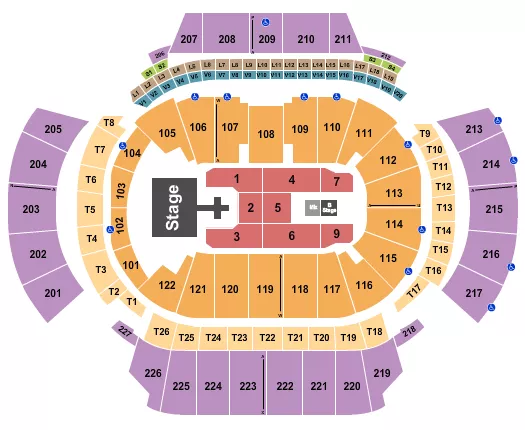 STATE FARM ARENA GA DEF LEPPARD Seating Map Seating Chart