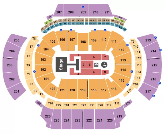 STATE FARM ARENA GA DESCENDANTS ZOMBIES Seating Map Seating Chart