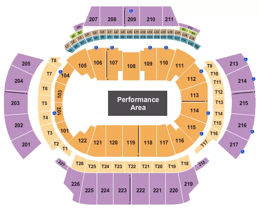 STATE FARM ARENA GA MONSTER TRUCKS Seating Map Seating Chart
