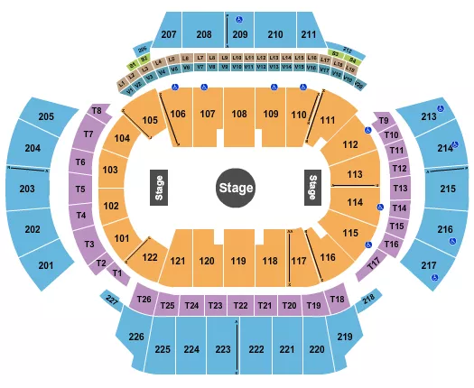 STATE FARM ARENA GA RINGLING BROS CIRCUS Seating Map Seating Chart