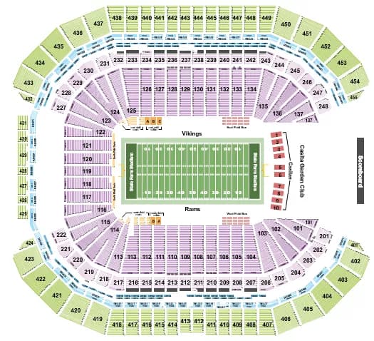 FOOTBALL RW 2 Seating Map Seating Chart