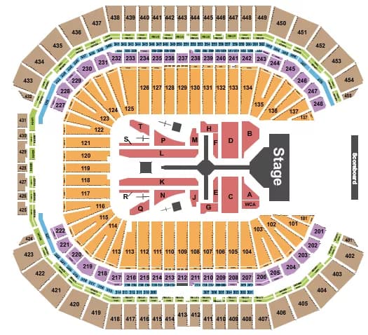 WEEKND Seating Map Seating Chart