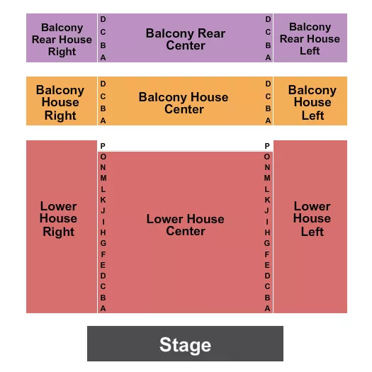 STEWART THEATER DUNN ENDSTAGE Seating Map Seating Chart