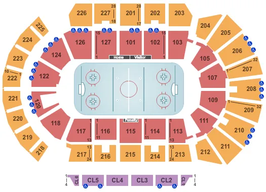 HOCKEY Seating Map Seating Chart