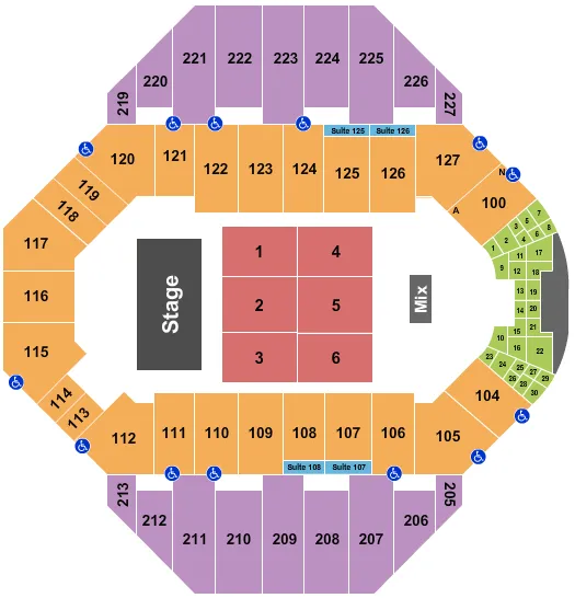 ENDSTAGE 2 Seating Map Seating Chart