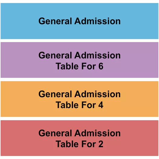 STRESS FACTORY COMEDY CLUB NEW BRUNSWICK GA TABLES 2 4 6 Seating Map Seating Chart