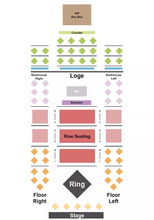 BOXING Seating Map Seating Chart