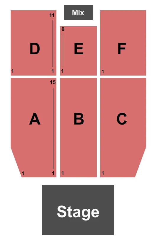 RIVERS CASINO PHILADELPHIA ENDSTAGE 2 Seating Map Seating Chart