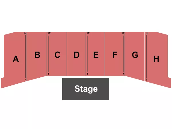END STAGE Seating Map Seating Chart