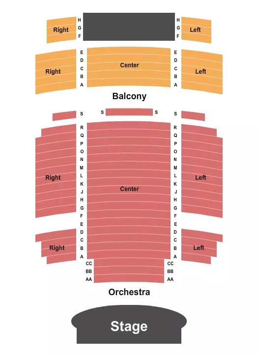 ENDSTAGE Seating Map Seating Chart