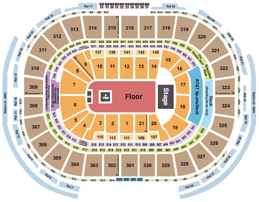 CALVIN HARRIS Seating Map Seating Chart
