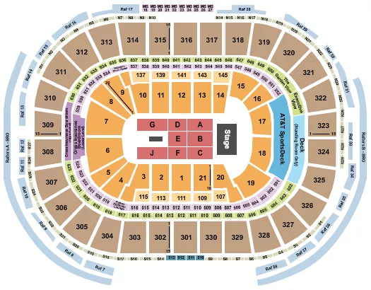 TOOL Seating Map Seating Chart