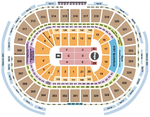 ZAYN Seating Map Seating Chart