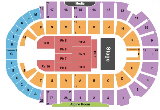 HALF HOUSE Seating Map Seating Chart