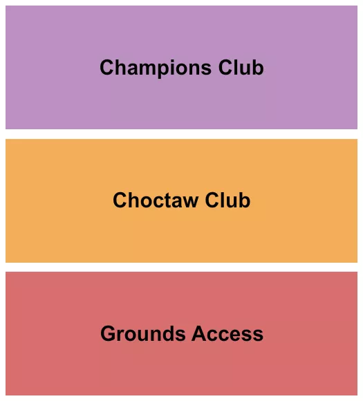 GOLF Seating Map Seating Chart