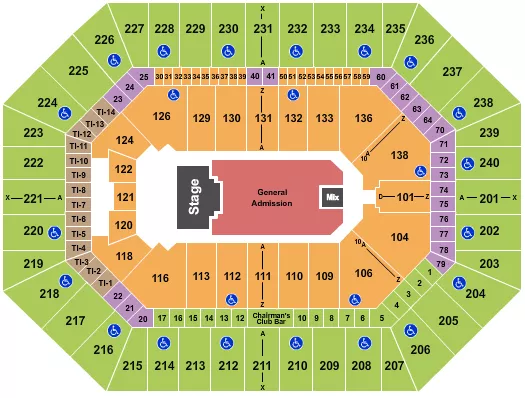 BILLY STRINGS Seating Map Seating Chart