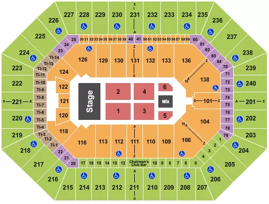 ENDSTAGE 5 Seating Map Seating Chart
