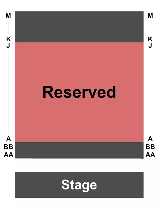 THE ACTORS GANG AT THE IVY SUBSTATION ENDSTAGE Seating Map Seating Chart