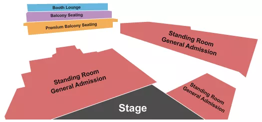 ENDSTAGE GA 3 Seating Map Seating Chart