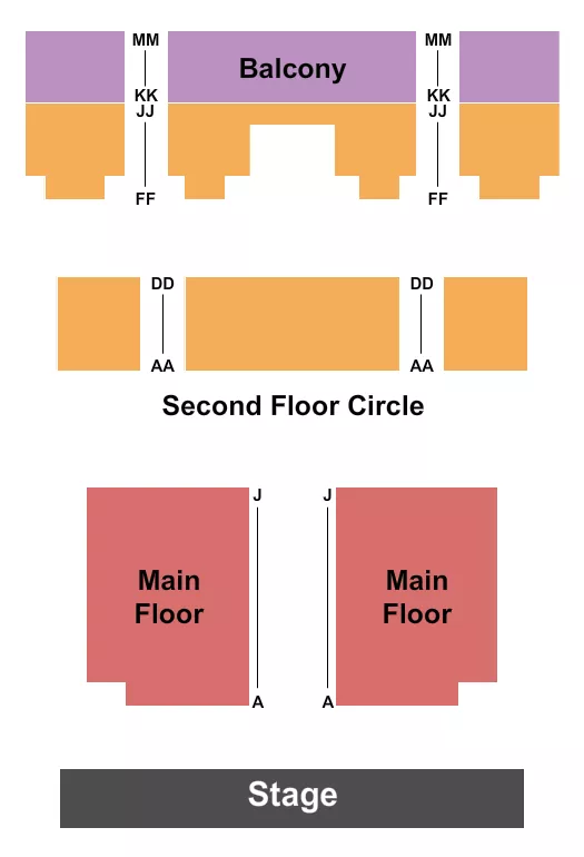 ENDSTAGE 2 Seating Map Seating Chart
