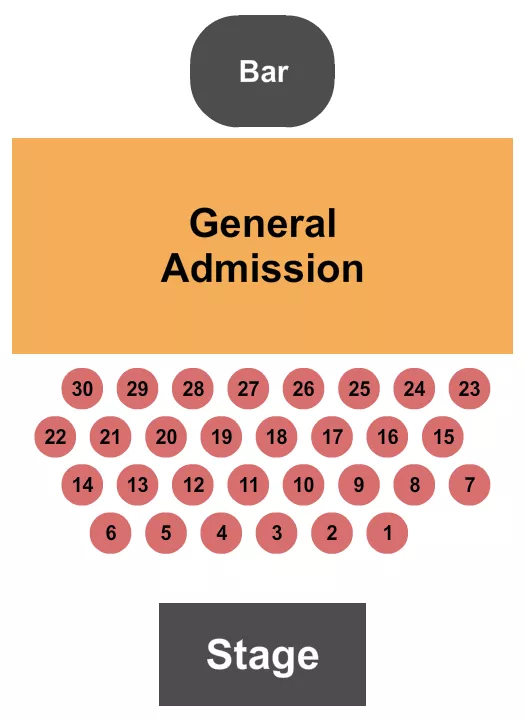 THE BLOCK AT HARRAHS PHILADELPHIA TABLES GA Seating Map Seating Chart