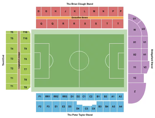 SOCCER STATIC Seating Map Seating Chart