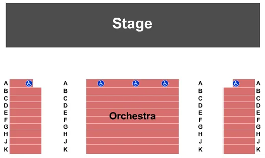 END STAGE Seating Map Seating Chart
