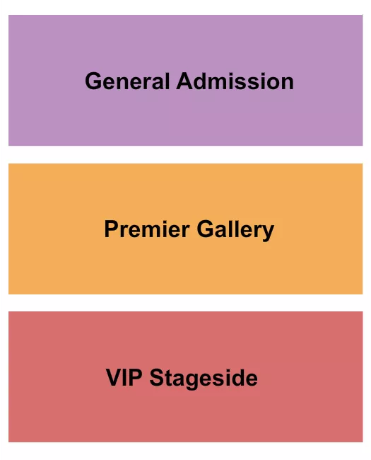GA VIP STAGESIDE PREMIER GALLERY Seating Map Seating Chart