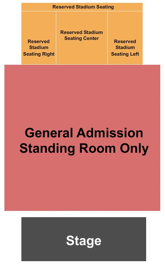 THE FILLMORE NEW ORLEANS END STAGE Seating Map Seating Chart