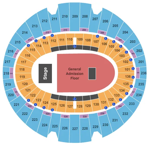 ENDSTAGE GA FLOOR 2 Seating Map Seating Chart