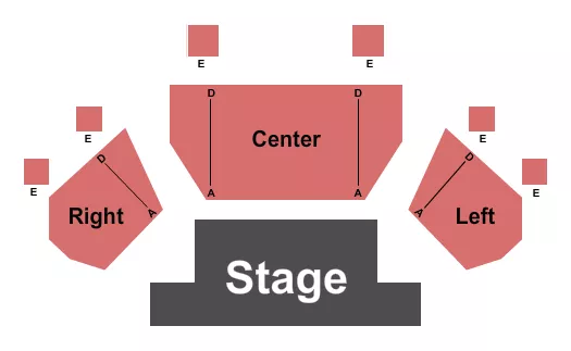THE FORUM THEATRE KS ENDSTAGE Seating Map Seating Chart
