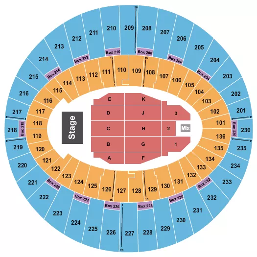 ENDSTAGE 3 Seating Map Seating Chart