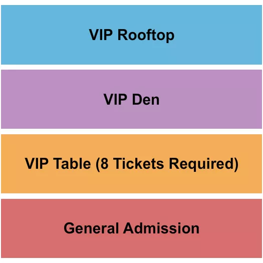 GA TABLE DEN ROOFTOP Seating Map Seating Chart