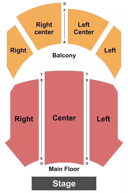 THE GRAND OPERA HOUSE IA ENDSTAGE Seating Map Seating Chart