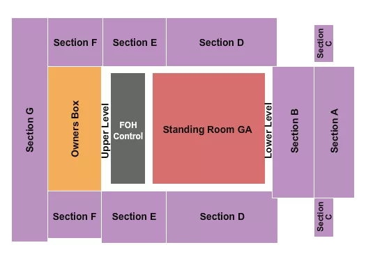 ENDSTAGE Seating Map Seating Chart